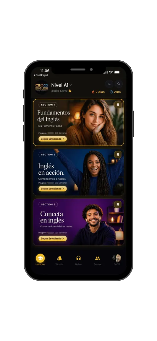 Choco learning app interface preview 1